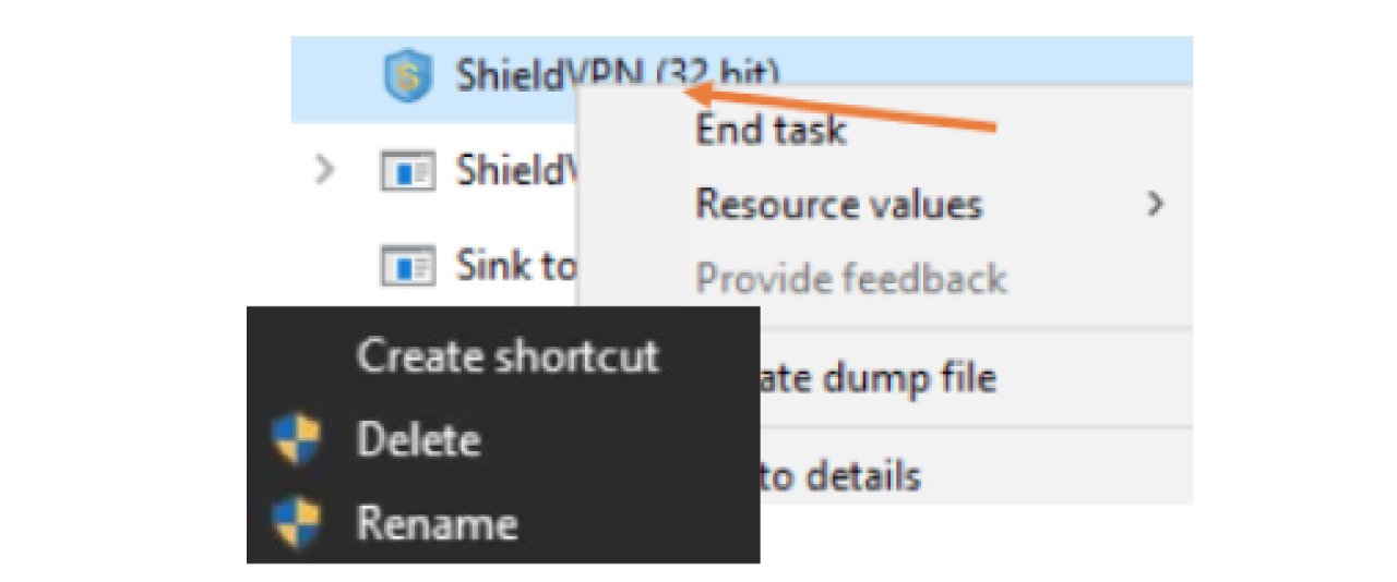 Tehtävänhallinnan valikkovalinta: lopeta tehtävä