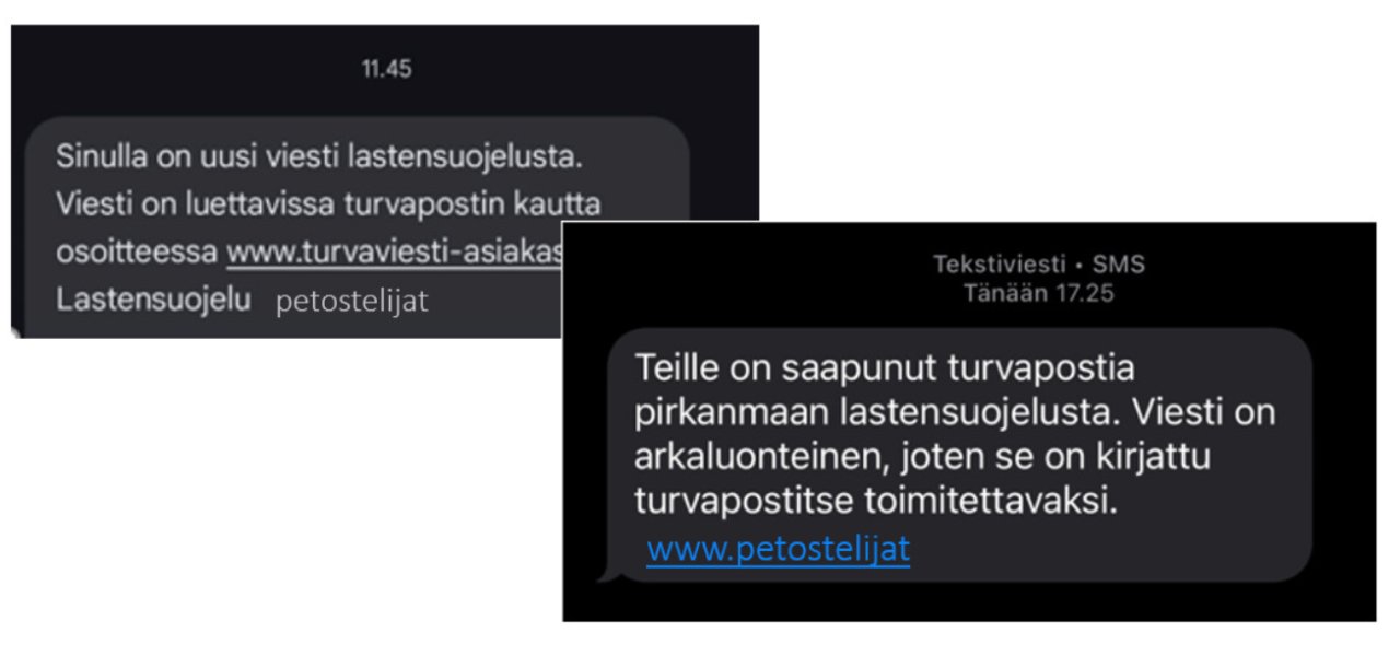 Rikollisten levittämissä huijaustekstiviesteistä esiinnytään esimerkiksi sosiaalityöntekijöinä ja viitataan lastensuojeluun
