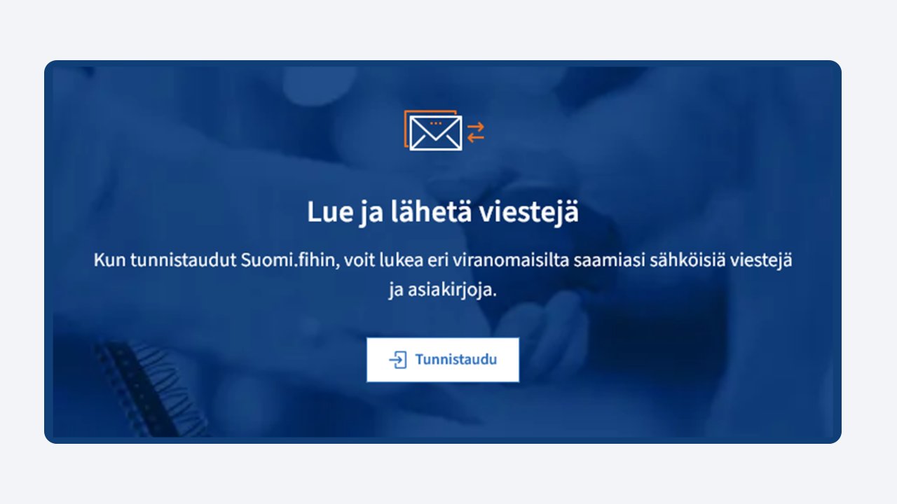 kuvakaappaus Suomi.fi-palvelun nimissä levitettävästä kalastelusta.
