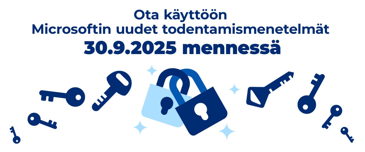 julistemainen piirroskuvitus uutuuttaan kiiltävistä lukoista ja avaimista muistuttaa: 