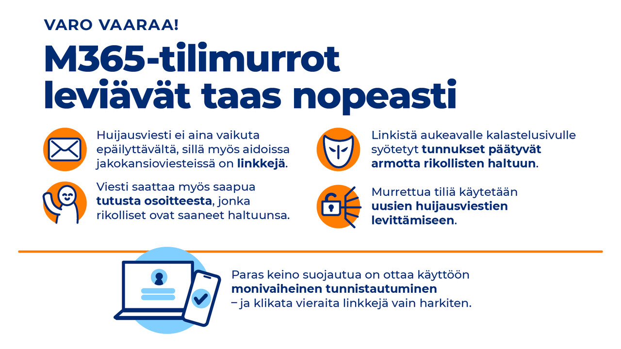 M365-tilimurrot leviävät taas nopeasti